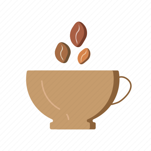 Beans, coffee, cup, cappuccino, capucino, drink, iced coffee icon - Download on Iconfinder