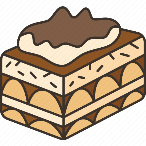 Tiramisu, dessert, coffee, italian, sweet icon - Download on Iconfinder