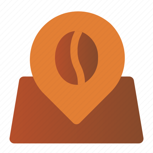 Coffee, location, map, navigation, pin icon - Download on Iconfinder