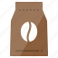 bag, beans, coffee, packaging, seed 