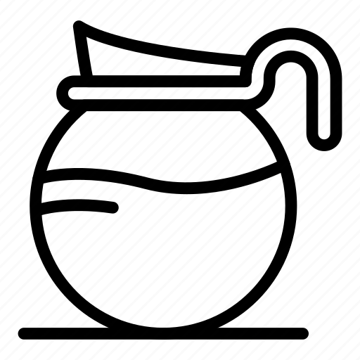 Beverage, coffee, container, glass, jug, pot, pouring icon - Download on Iconfinder