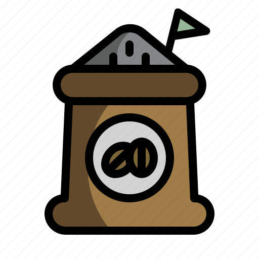 Shop, production, coffee, coffee bean, seed icon - Download on Iconfinder