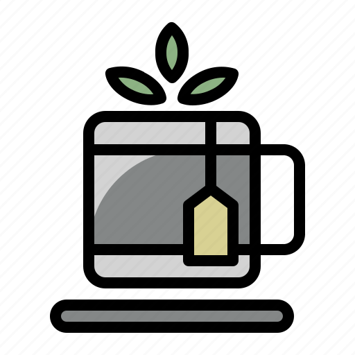 Cup, tea, leaf, menu, drink icon - Download on Iconfinder