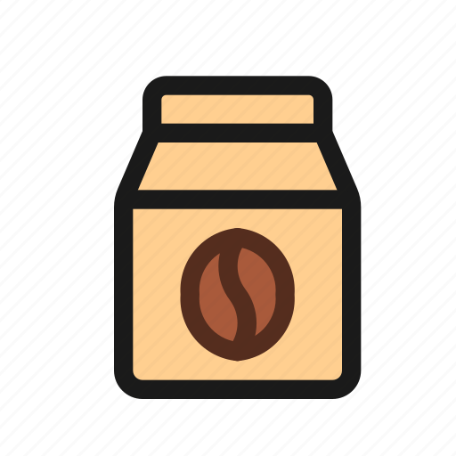 Coffee, bag, grocery, food, supply, shopping, beverage icon - Download on Iconfinder