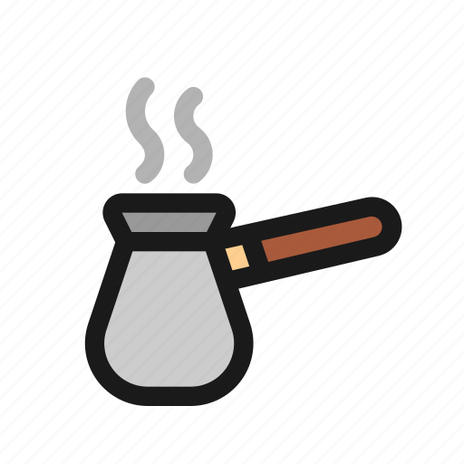 Coffee, brewer, maker, turkish, pot, kitchen, utensil icon - Download on Iconfinder
