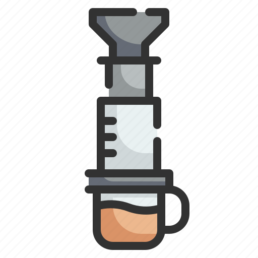 Aeropress, brew, manual, maker, coffee icon - Download on Iconfinder