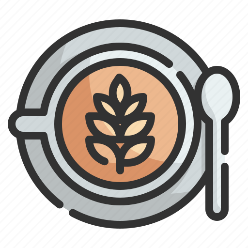 Latte, art, drink, coffee, beverage icon - Download on Iconfinder