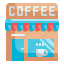 coffee, shop, buildings, business, commerce 