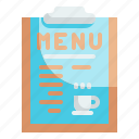 menu, restaurant, list, drink, beverage