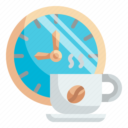 Time, coffee, break, clock, relax icon - Download on Iconfinder