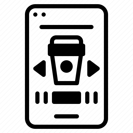 Online, coffee, order, takeaway, delivery icon - Download on Iconfinder