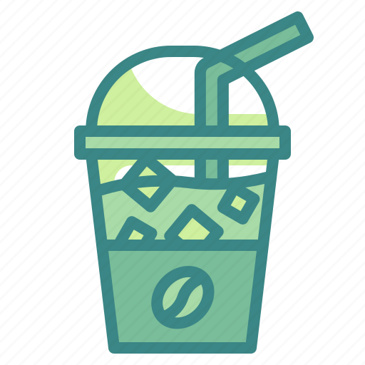 Cold, iced, coffee, drink, glass icon - Download on Iconfinder