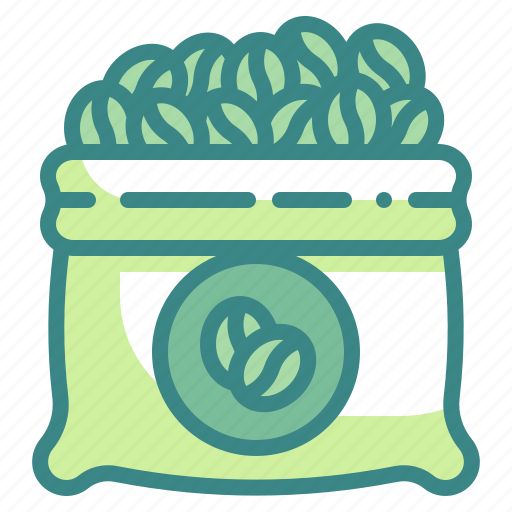 Sack, coffee, beans, bag, seeds icon - Download on Iconfinder