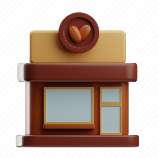 Coffee, coffee shop, morning coffee, cafe, shop, restaurant, drink 3D illustration - Download on Iconfinder