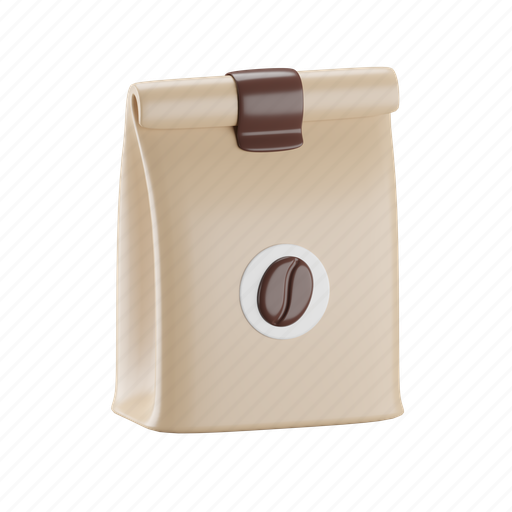 Coffee, bag 3D illustration - Download on Iconfinder