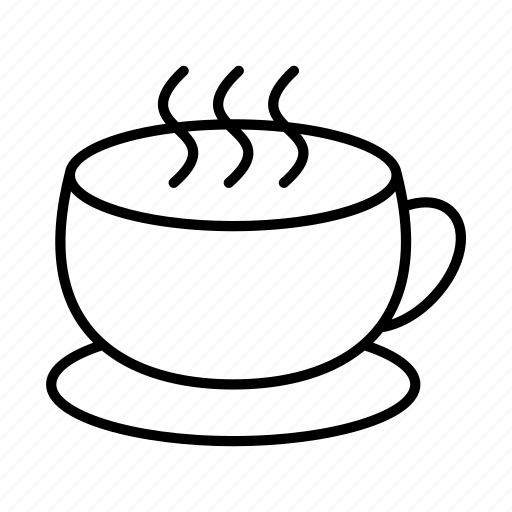 Coffee, shop, bw, icon, line, drink, store icon - Download on Iconfinder