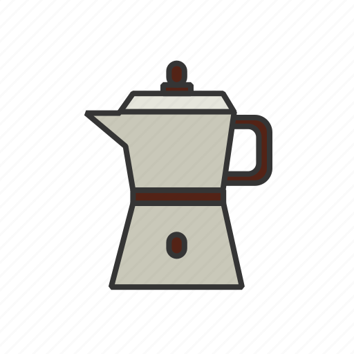 Beans, brew, coffee, press, shop, steam icon - Download on Iconfinder