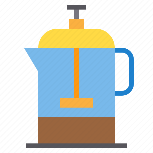 Coffee, drink, french, press, shop icon - Download on Iconfinder