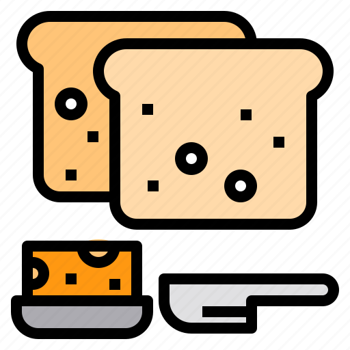 Bakery, bread, breakfast, butter, toast icon - Download on Iconfinder