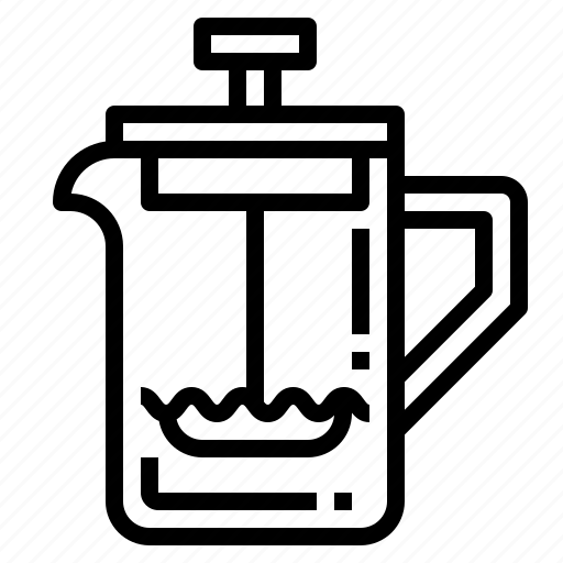 Beverage, coffee, coffeemaker, espresso, kitchenware, maker, press icon - Download on Iconfinder