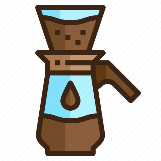 Barista, brew, coffee, drink, drip, dripper, filter icon - Download on Iconfinder