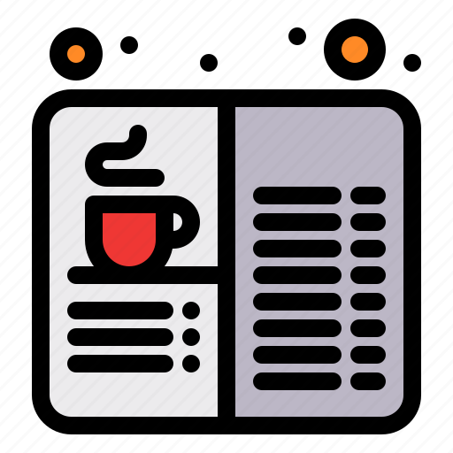 Book, cafe, coffee, drink, food icon - Download on Iconfinder