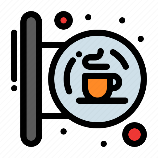Board, coffee, hanging, shop, signal, signpost icon - Download on Iconfinder