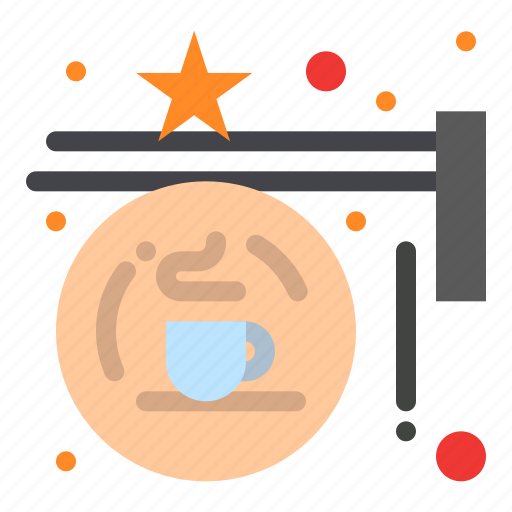 Board, coffee, hanging, shop, sign icon - Download on Iconfinder