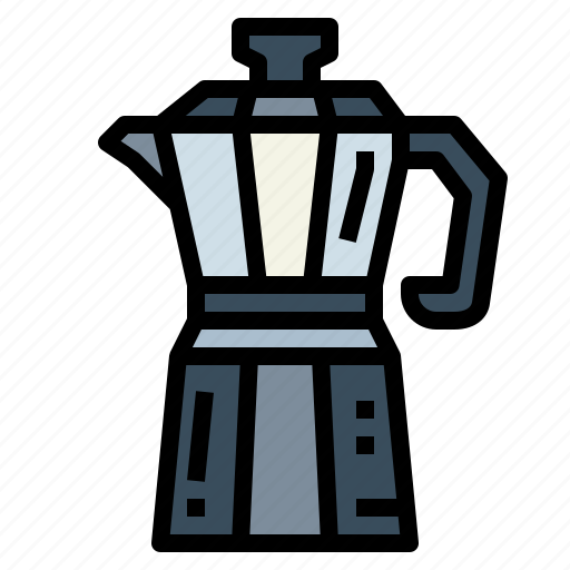 Coffee, drink, kitchenware, maker, moka, pot icon - Download on Iconfinder