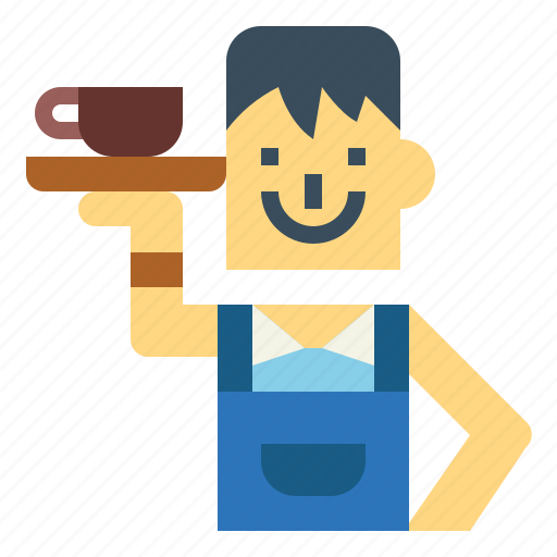 Barista, coffee, man, shop, waiter icon - Download on Iconfinder