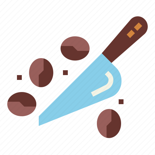 Beans, coffee, scoop, seeds icon - Download on Iconfinder