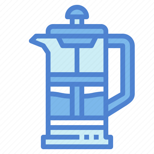 Coffee, french, hot, kitchenware, plunger, press icon - Download on Iconfinder