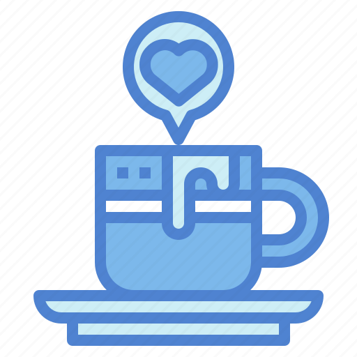 Coffee, cup, drink, heart, hot icon - Download on Iconfinder