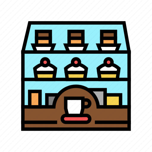 Dessert, showcase, coffee, cafe, shop, equipment icon - Download on Iconfinder
