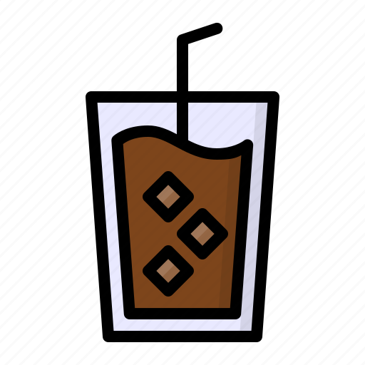 Coffee, cold, drink, ice, iced icon - Download on Iconfinder