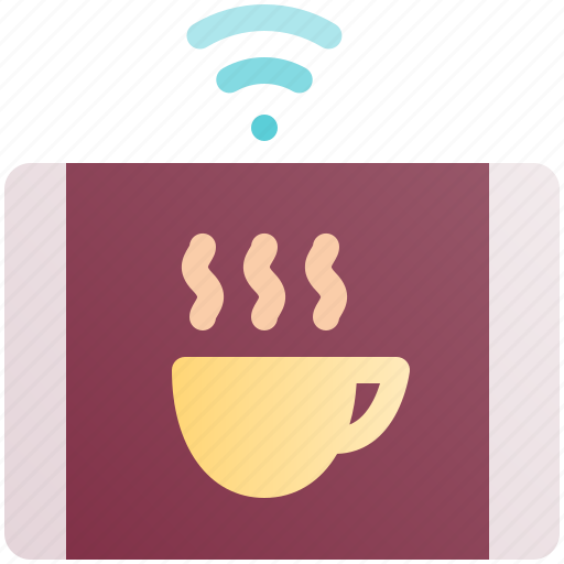 Wifi, cup, coffee, connection, wireless icon - Download on Iconfinder