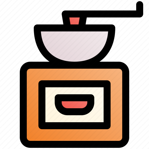Coffee, grinder, roasted, mill, caffeine icon - Download on Iconfinder