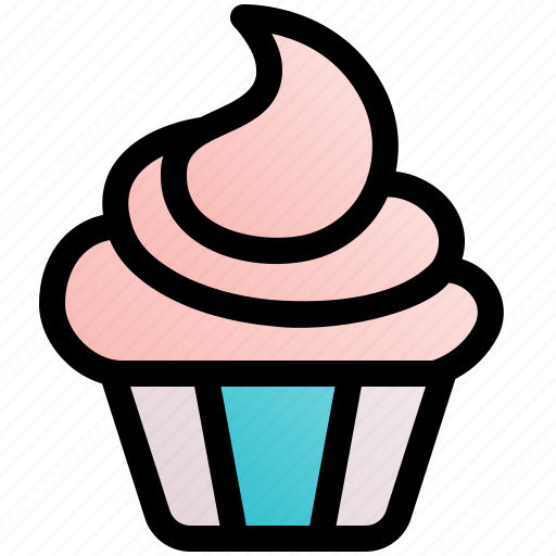 Cupcake, bakery, muffin, sweet, dessert icon - Download on Iconfinder