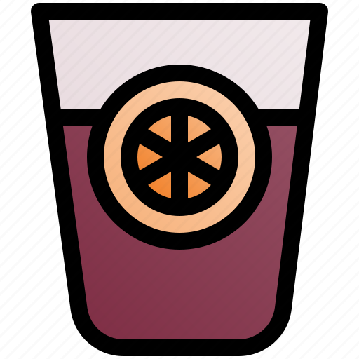 Lemonade, drink, cold, tropical, orange icon - Download on Iconfinder
