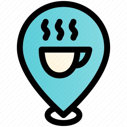 Location, coffee, cafe, cup, position icon - Download on Iconfinder