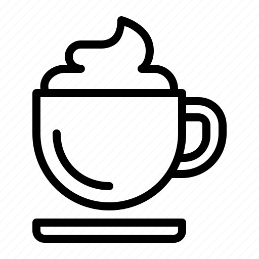Cappuccino, coffee, cream, cup, whipped icon - Download on Iconfinder