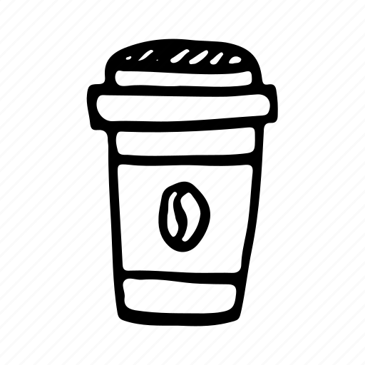 Doodle, coffee, coffee to go, cup, paper icon - Download on Iconfinder