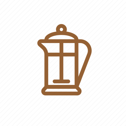 Cafe, coffee, french, frenchpress icon - Download on Iconfinder