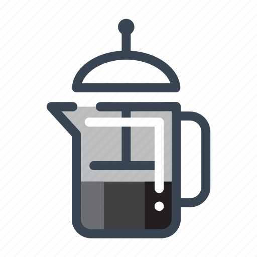 Coffee, time, brewing, press, beverage, drink, barista icon - Download on Iconfinder