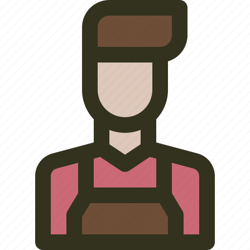 Barista, avatar, coffeeshop, cafe, male icon - Download on Iconfinder