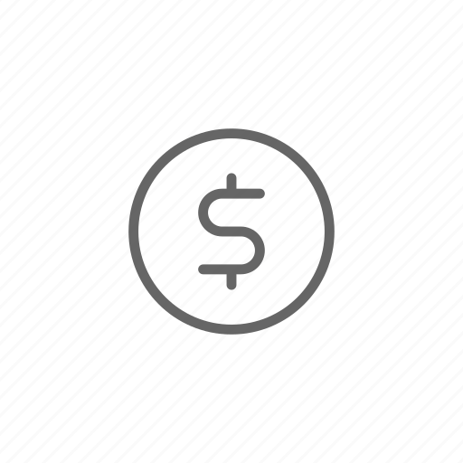 Cash, coin, dollar, finance, line, money, stack icon - Download on Iconfinder