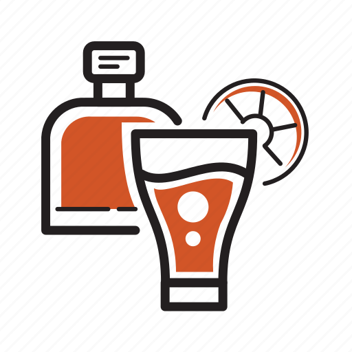 Brew, coffee, cold, bottle, fruit, glass icon - Download on Iconfinder