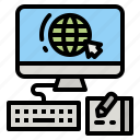 computer, website, monitor, screen, application