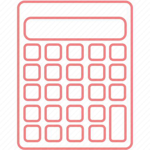 Calculator Math Outline Science Study Icon