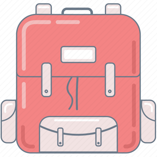 Backpack, college, education, pink, school, study icon - Download on Iconfinder